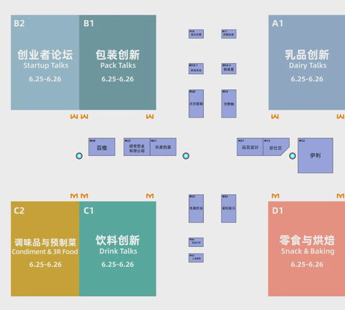 展位图公布 fbif食品创新展6月25日见